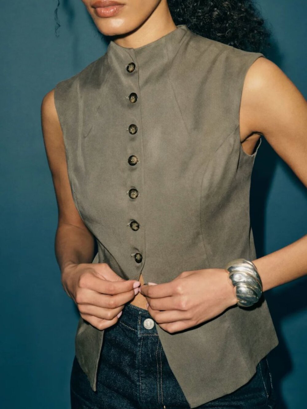 NWT Reformation Lottie Vest Medium